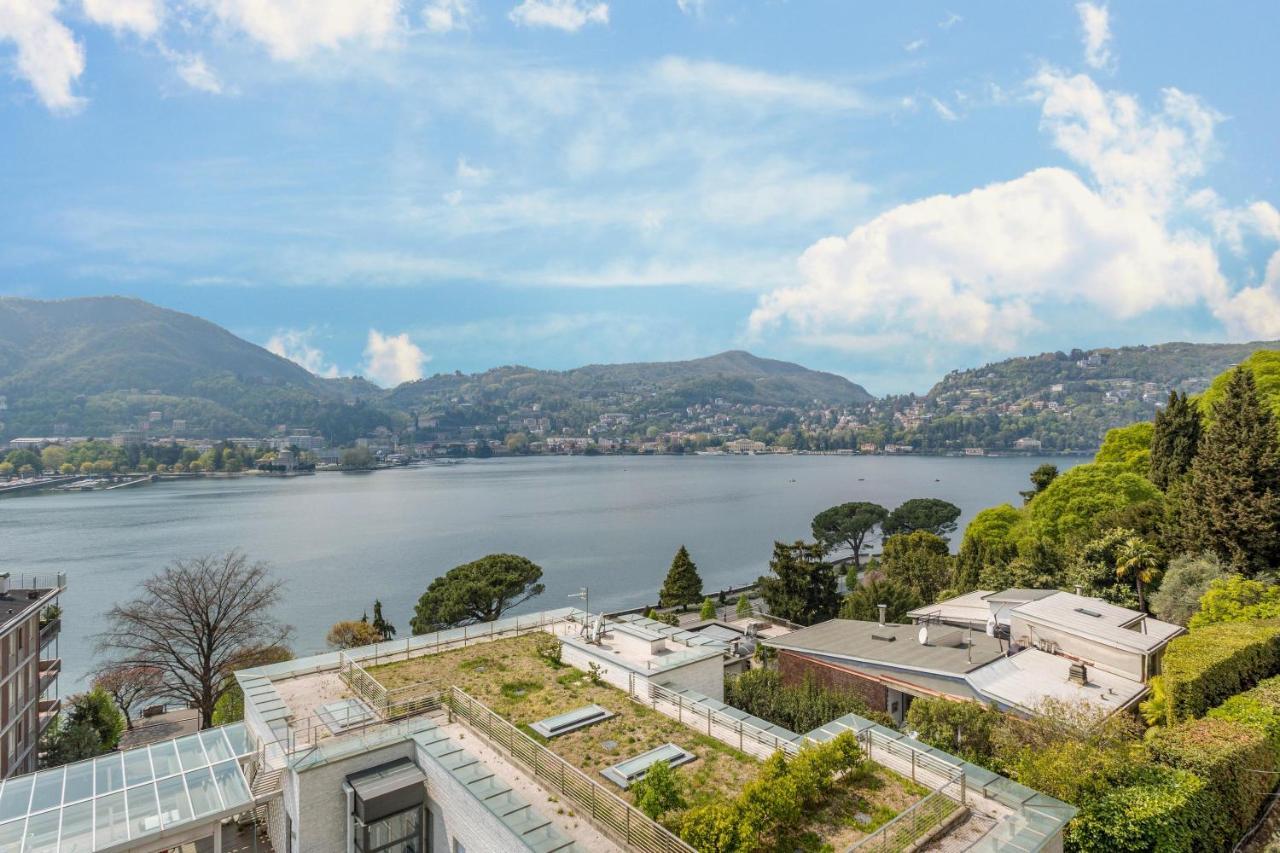 Attico Vista Lago Como Exteriör bild